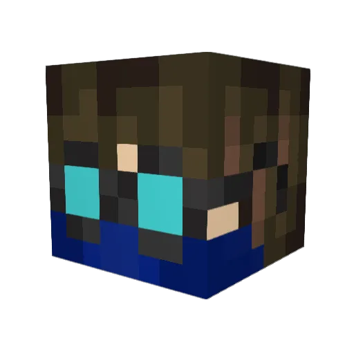 StormBringer622 Minecraft avatar head, 3D render