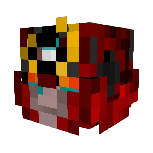 StormBringerKid Minecraft avatar head, 3D render