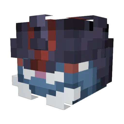 StormCharLux Minecraft avatar head, 3D render