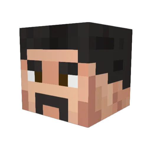 StormCorps Minecraft avatar head, 3D render