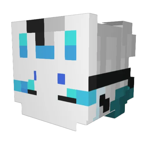 StormDraconyte Minecraft avatar head, 3D render