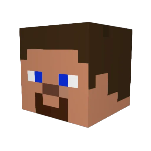 StormDrake Minecraft avatar head, 3D render