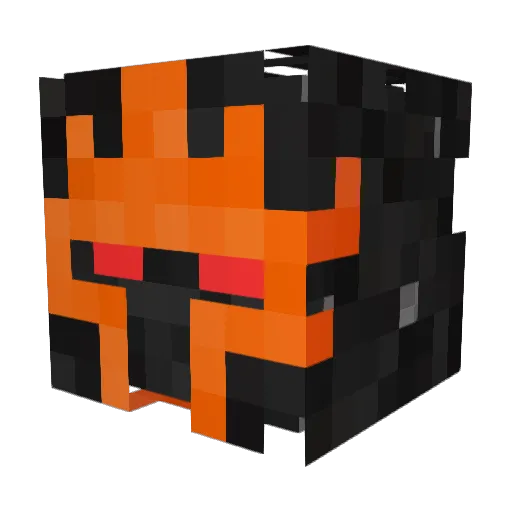 StormFlame_ Minecraft avatar head, 3D render