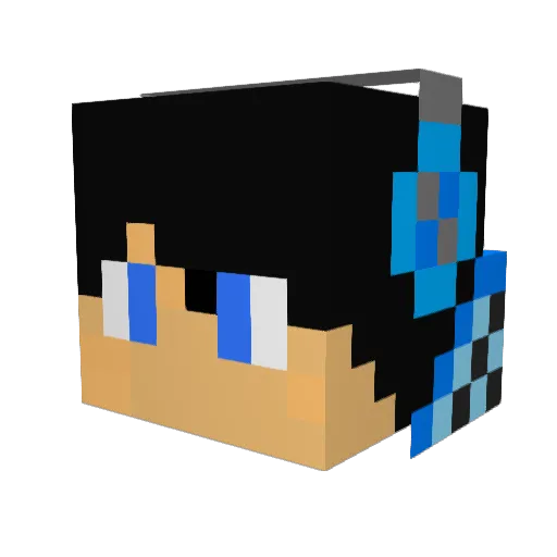 StormGameZ Minecraft avatar head, 3D render