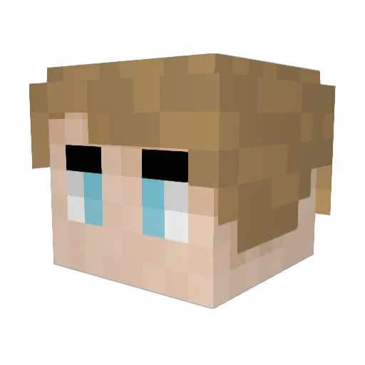 StormGamer96 Minecraft avatar head, 3D render