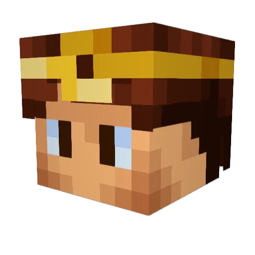 StormSeed Minecraft avatar head, 3D render