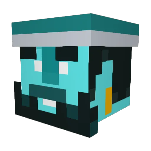StormSpirit Minecraft avatar head, 3D render