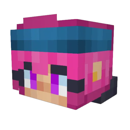 StormSwift Minecraft avatar head, 3D render