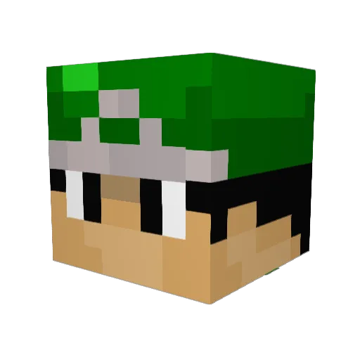 StormThePark Minecraft avatar head, 3D render