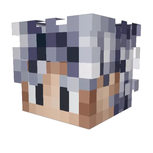 StormTide Minecraft avatar head, 3D render