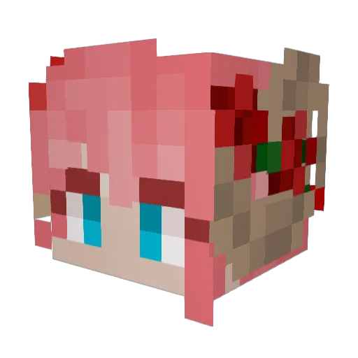 StormUrsa Minecraft avatar head, 3D render
