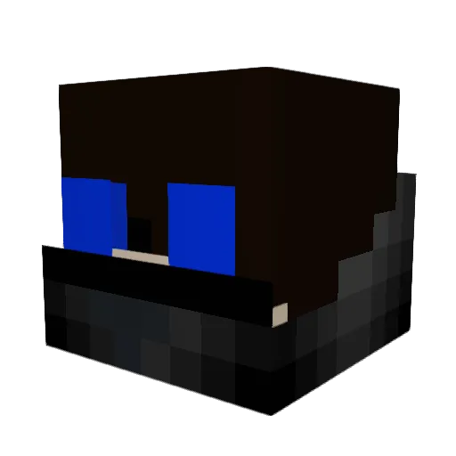 StormVN Minecraft avatar head, 3D render