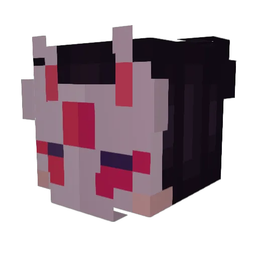StormWraith Minecraft avatar head, 3D render