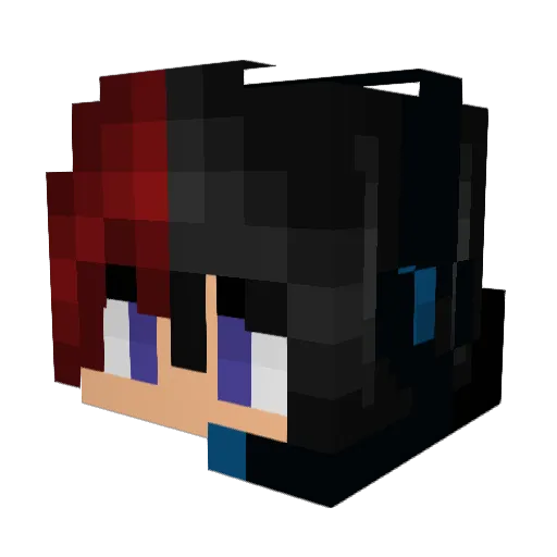 StormXBloody Minecraft avatar head, 3D render