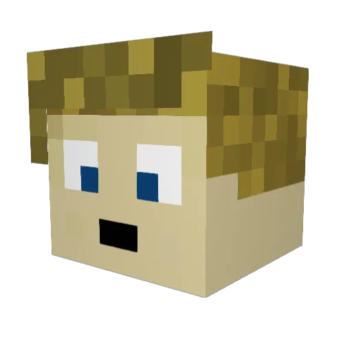 Storm_5 Minecraft avatar head, 3D render