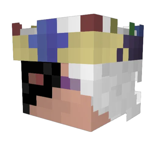 Storm_Nat Minecraft avatar head, 3D render