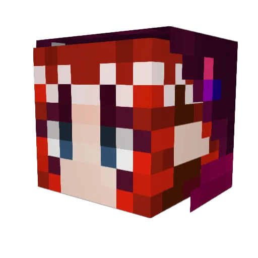 Storm_Runner_ Minecraft avatar head, 3D render