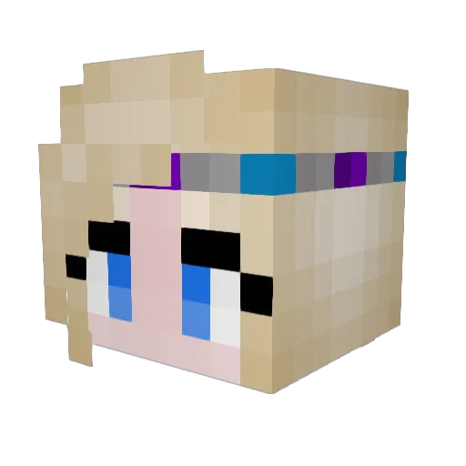 Stormanic Minecraft avatar head, 3D render