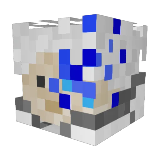 Stormarkok Minecraft avatar head, 3D render