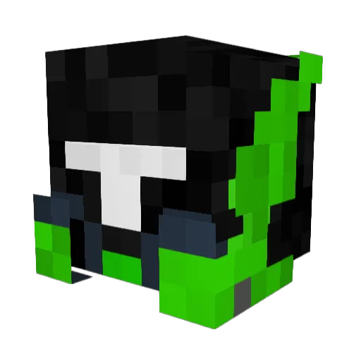 Stormbamse Minecraft avatar head, 3D render