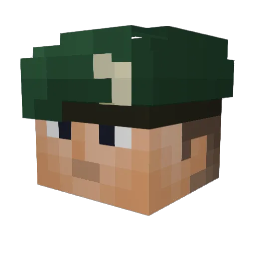 Stormboy_155 Minecraft avatar head, 3D render
