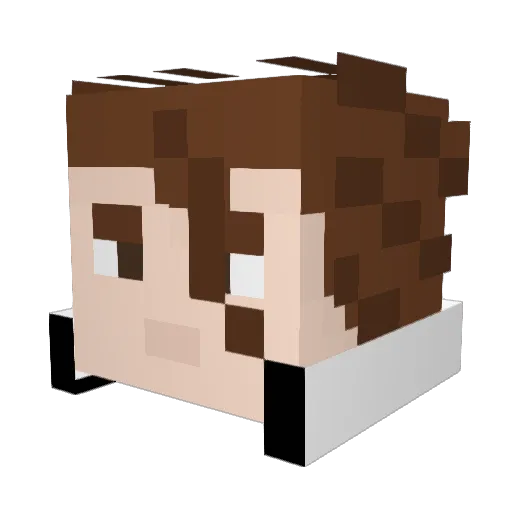 Stormcrow113 Minecraft avatar head, 3D render