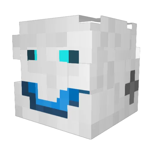 Stormerek Minecraft avatar head, 3D render