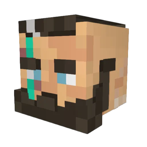 StormfatherTV1 Minecraft avatar head, 3D render