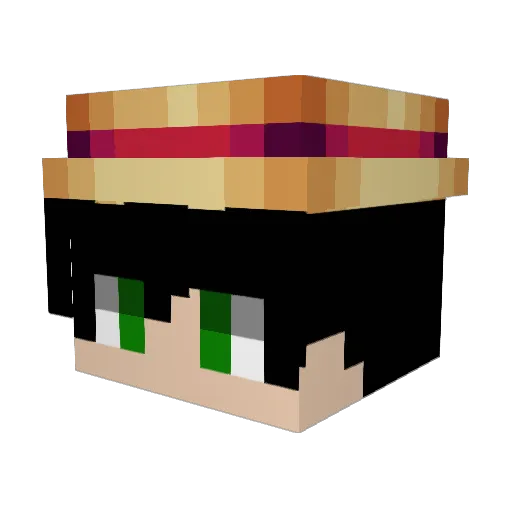 StormiPvP Minecraft avatar head, 3D render