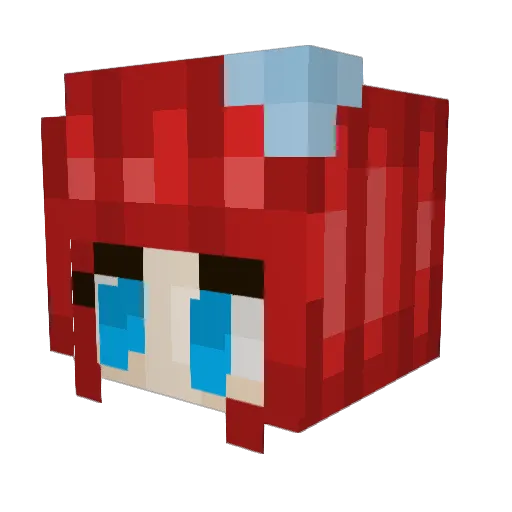 Stormibrie Minecraft avatar head, 3D render