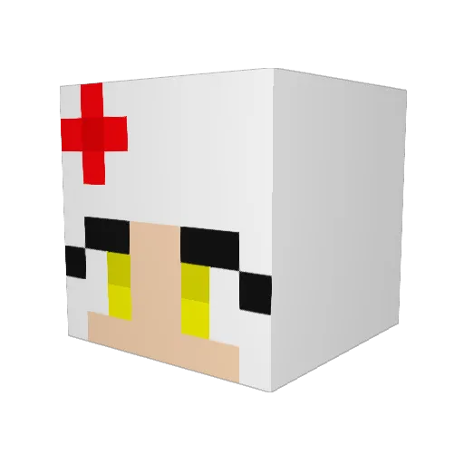 Stormie16 Minecraft avatar head, 3D render