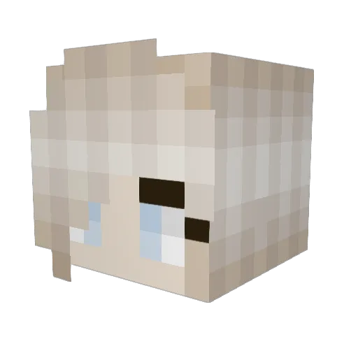 Stormiecrafter Minecraft avatar head, 3D render