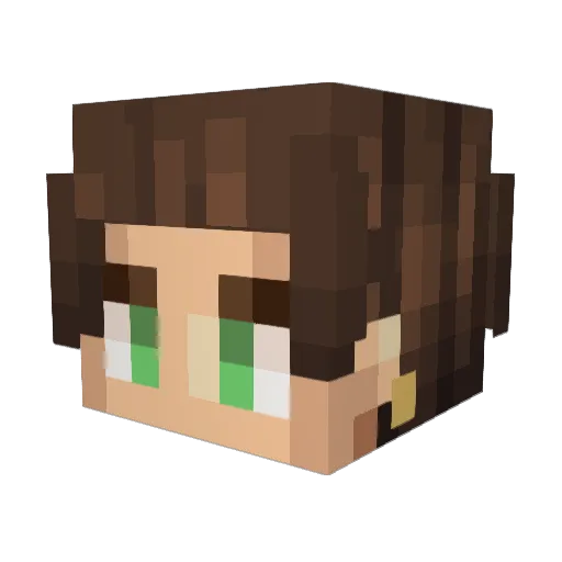Storming7 Minecraft avatar head, 3D render
