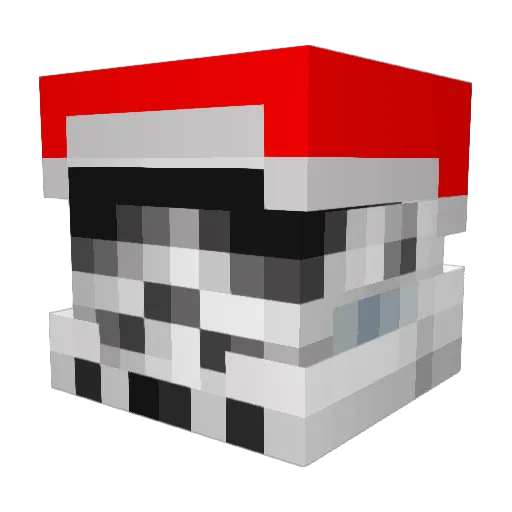 Stormpole Minecraft avatar head, 3D render