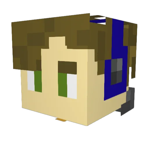 Stormrage312 Minecraft avatar head, 3D render