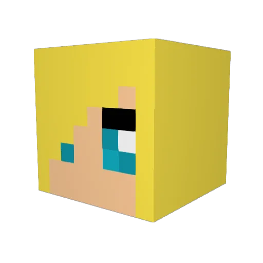 Stormsage68 Minecraft avatar head, 3D render