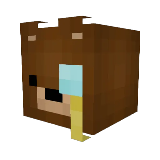 Stormstan Minecraft avatar head, 3D render