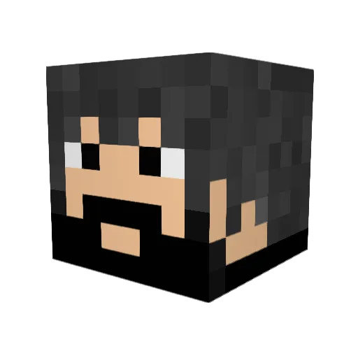 StormvilleK Minecraft avatar head, 3D render