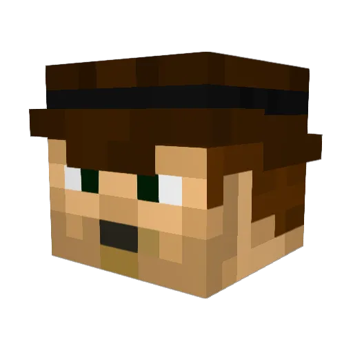 Stormwing15 Minecraft avatar head, 3D render