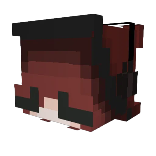 Stormy0451 Minecraft avatar head, 3D render