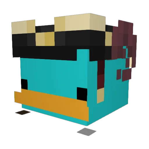 Stormy3000 Minecraft avatar head, 3D render