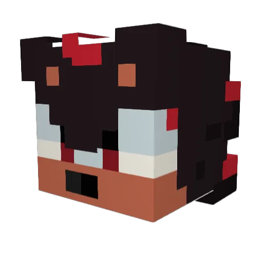 Stormy7 Minecraft avatar head, 3D render