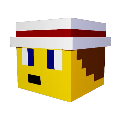 StormyAJH Minecraft avatar head, 3D render