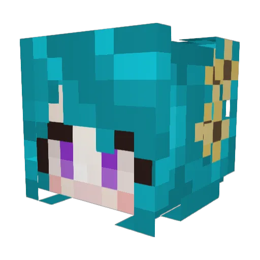 StormyBubble Minecraft avatar head, 3D render