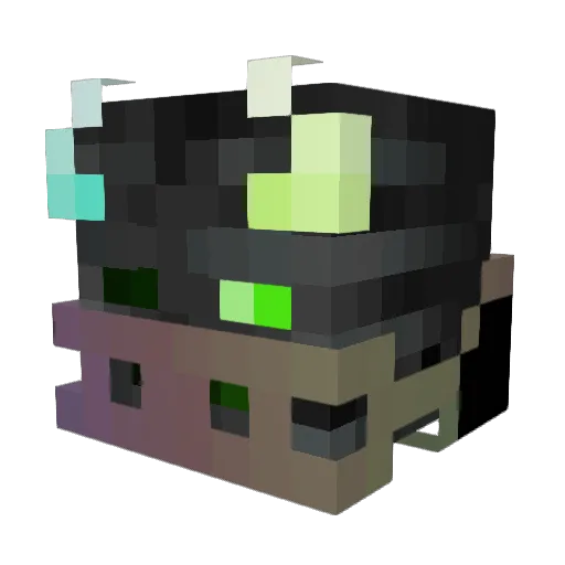 StormyBurritos Minecraft avatar head, 3D render