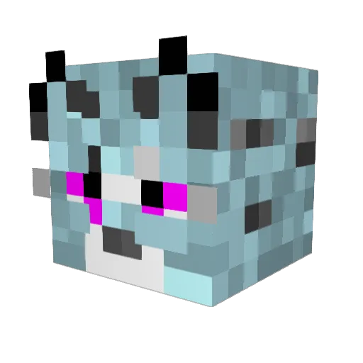 StormyIceLeopard Minecraft avatar head, 3D render