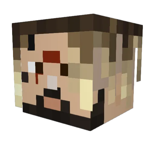 StormyVro Minecraft avatar head, 3D render