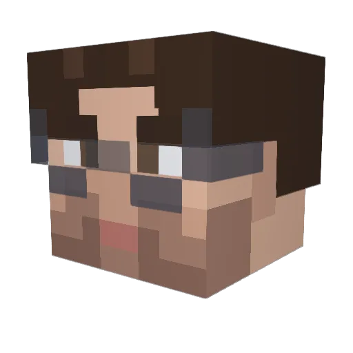 Stormy_L Minecraft avatar head, 3D render