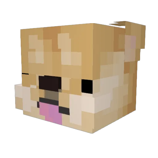 Storniii Minecraft avatar head, 3D render