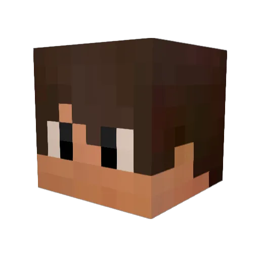 StoryPvP_ Minecraft avatar head, 3D render